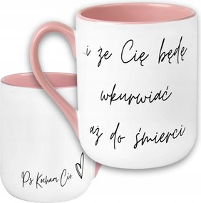 Bögre 'hogy Dühös Leszek**** Halálig' 330ml Ajándék Neki