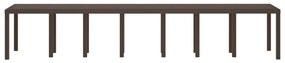 Kerti Asztal Barna 400x100x73 cm Poli Rattan, Kerti Asztal Barna 250x100x73 cm Poli Rattan, Kerti Asztal Barna 150x100x73 cm Poli Rattan