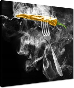 Vászonkép 40x40 Sárga élesség a konyhában