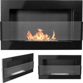 FĂŒggĆ BiokandallĂł Ăveggel 650X400 Fekete FĂ©nyes