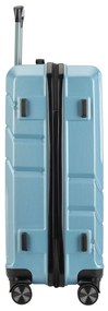 BONTOUR “SPINNER” közepes Duplakerekes Gurulós bőrönd, jégkék