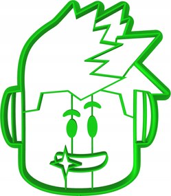 Sütemény lyukasztó forma Roblox játék 1 10cm