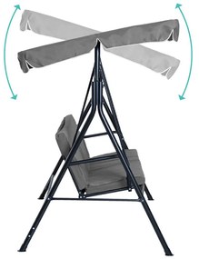 Kerti hintaágy választható színben-szürke