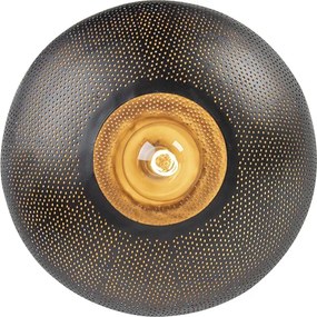 Keleti mennyezeti lámpa fekete és arany 40 cm - Radiance