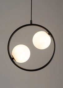 SIGMA LIGHTING 33410 AQUA Glamour Függesztett Lámpa Fehér, Fekete G9 IP20
