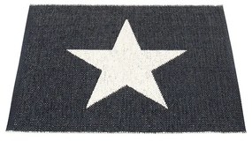 Fekete-fehér kültéri-beltéri szőnyeg 70x90 cm Viggo Black – Pappelina