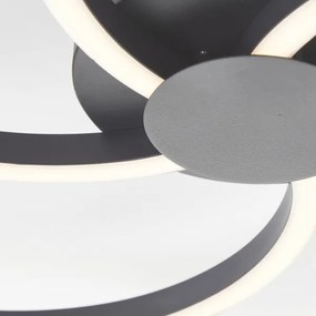 Brilliant - LED Dimmelhető mennyezeti lámpa FICO LED/32W/230V átm. 57 cm fekete