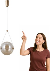 Led függőlámpa 12W Rastia PND-34361-L-HBR-AMB Italux