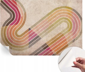 Öntapadós tapéta Fali furnér 3D hatás Geometrikus vonalak 104x70 cm