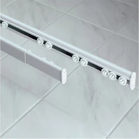 Fehér zuhanyfüggöny rúd 75 - 125 cm Surprise – Spirella