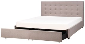 Franciaágy 180 cm ROLLA (ágyráccsal és tárolóhellyel) (világosszürke). 1007489
