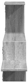 szürke sonoma színű szerelt fa fali polc 104 x 15 x 49 cm