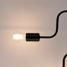 Sollux SL.1447 - Felületre szerelhető csillár VECTOR 6xE27/15W/230V fekete