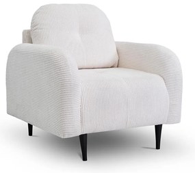 Kárpitozott CLOUDY fotel krémszínű