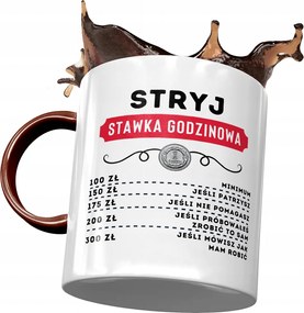 Bordó Bögre Bácsinak Születésnapra Ajándék Nyomtatott Fotóval