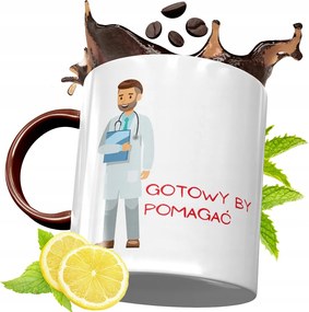 Bordó Bögre Doktornak Születésnapra Ajándék fényképes nyomattal