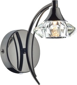 DAR LIGHTING LUT0767 LUTHER KristĂĄly Fali LĂĄmpa Fekete krĂłm G9 IP20