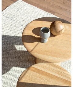 Tölgyfa kerek tárolóasztal ø 55 cm Mushroom – Gazzda