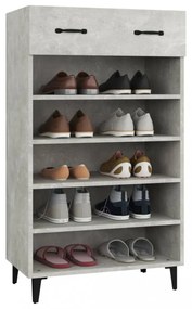 vidaXL betonszürke szerelt fa cipőszekrény 60 x 35 x 105 cm