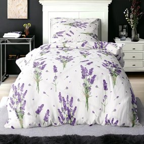 Krepp pamut ágynemű Homa TORRY LAVENDER 2 részes 140x200 cm