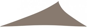 tópszínű háromszögű oxford-szövet napvitorla 3 x 4 x 5 m