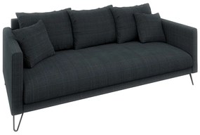 Sötétszürke zsenília kanapé 200 cm Freya – Ropez