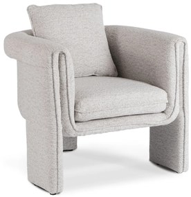 Designer Szürke Bouclé Szövet Kárpitozással. GALA