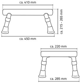 SAPHO A0102601 Fürdőszobai zsámolymozgássérülteknek, fehér