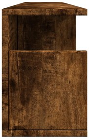 füstös tölgy színű szerelt fa faliszekrény 100 x 20 x 30 cm