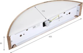 Brilagi - LED fali lámpa CARVALHO MODERN 1xE27/60W/230V tölgy
