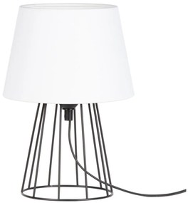 Spot-Light 7662104 - MANGOO asztali lámpa 1xE27/40W/230V fehér/fekete