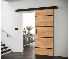 Tolóajtó 70 cm Slavdro 4 (arany craft + matt fekete). 1108751