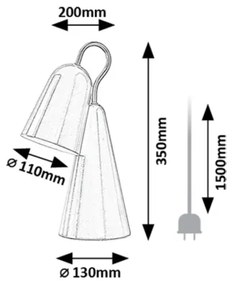 Rabalux 74224 - LED Asztali lámpa RABAL 1xE14/4W/230V rózsaszín
