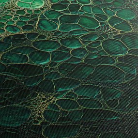 Kép - Zöld mikroszkópos kép (90x60 cm)