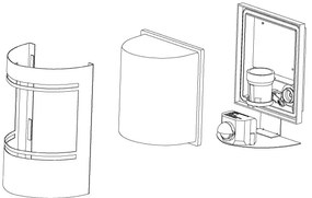 Eglo 99565 - Kültéri fali lámpa CERNO 1xE27/40W/230V IP44
