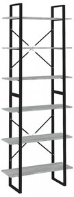 szürke sonoma színű szerelt fa magasszekrény 80 x 30 x 210 cm