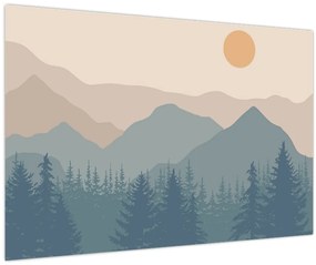 Kép - Türkiz hegység N⁰1 (90x60 cm)