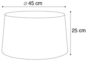Lenvászon lámpabúra fehér 45 cm