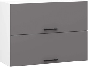 Felső konyhaszekrény Organo 80 G2 (fehér + grafit). 1117534