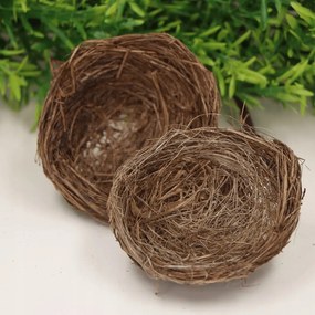 Dekorációs natúr fészek 5cm 12db