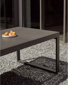 Fém kerti étkezőasztal 100.5x220 cm Galdana – Kave Home