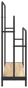 Ruhaszárító polcokkal sonoma tölgy 90 x 30 x 100.5 cm Faanyag