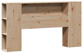 tömör fenyőfa könyvespolcos ágy matrac nélkül 160 x 200 cm