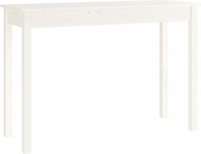 vidaXL fehér tömör fenyőfa tálalóasztal 110 x 40 x 75 cm