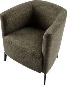 Design fotel, zöld/fekete, KAPY