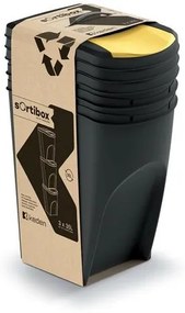 Sortibox 35 l, 3 db, fekete