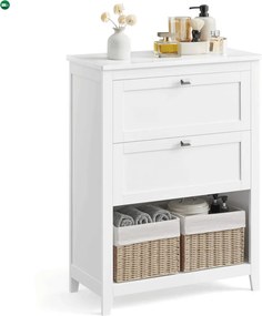 Koupelnová skříňka 60x30x80cm, mdf, bílá, AUK-E1054 WT
