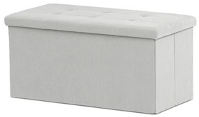 Krém kordbársony tárolós puff – TAB-472