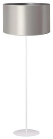 Duolla - Állólámpa CANNES 1xE27/15W/230V átm. 45 cm ezüst/fehér