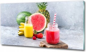 Fotótapéta üvegfalra Kifli és kávé 125x50